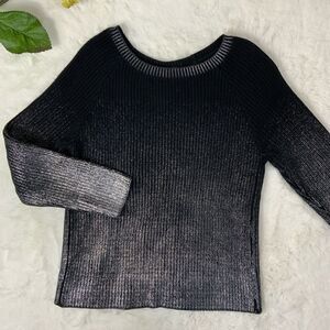 LA REDOUTE metallic ombré open back sweater